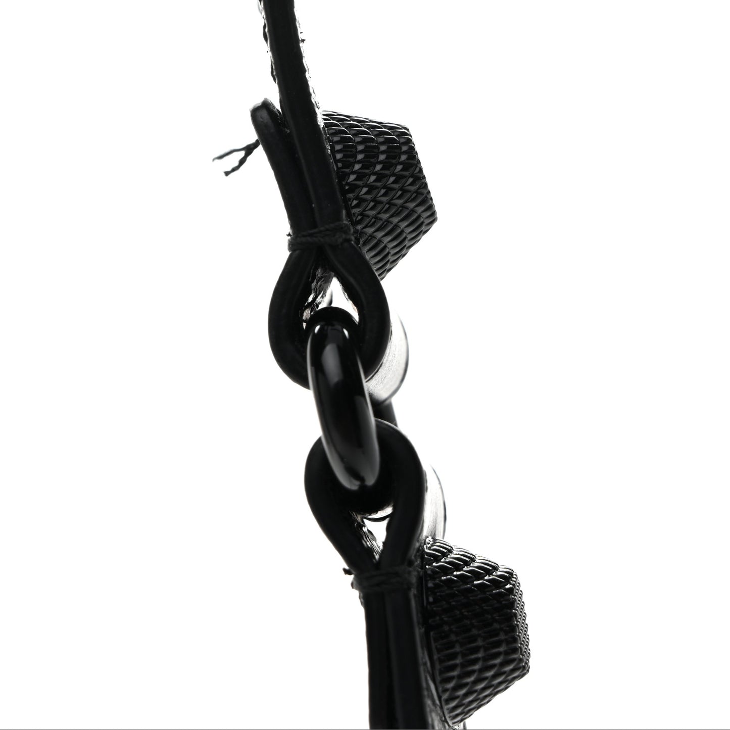 Agneau Arena Monochrome Small Le Cagole Sling Bag Black