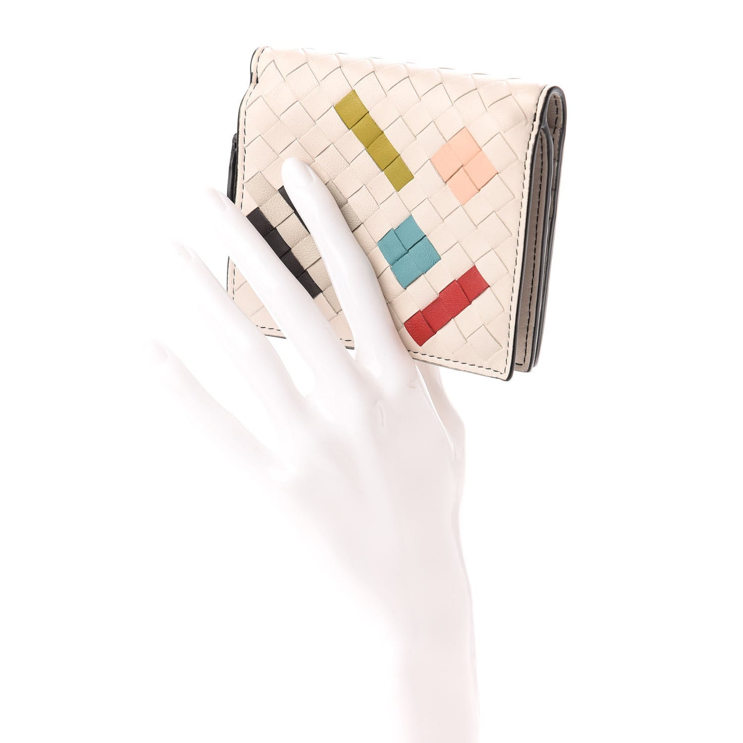 Nappa Intrecciato Artsy Wallet White