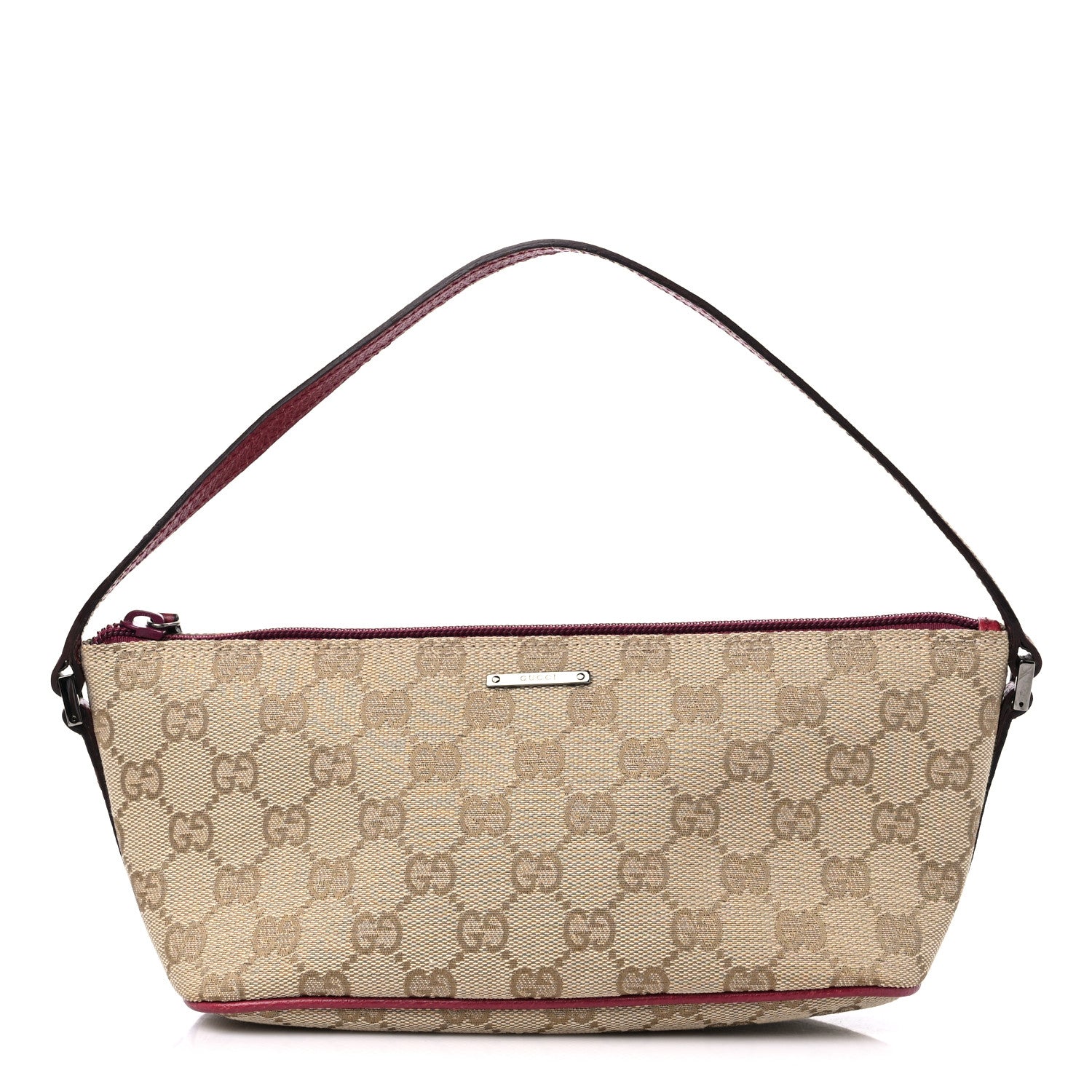 Gucci Monogram Boat Pochette Red 1 of 11