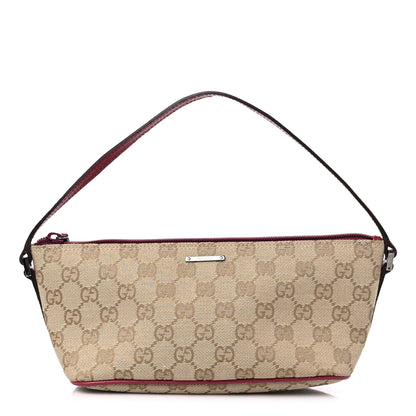 Gucci Monogram Boat Pochette Red 1 of 11