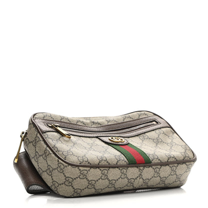 Gucci Soft GG Supreme Monogram Medium Ophidia Belt Bag Dark Brown 5 of 11