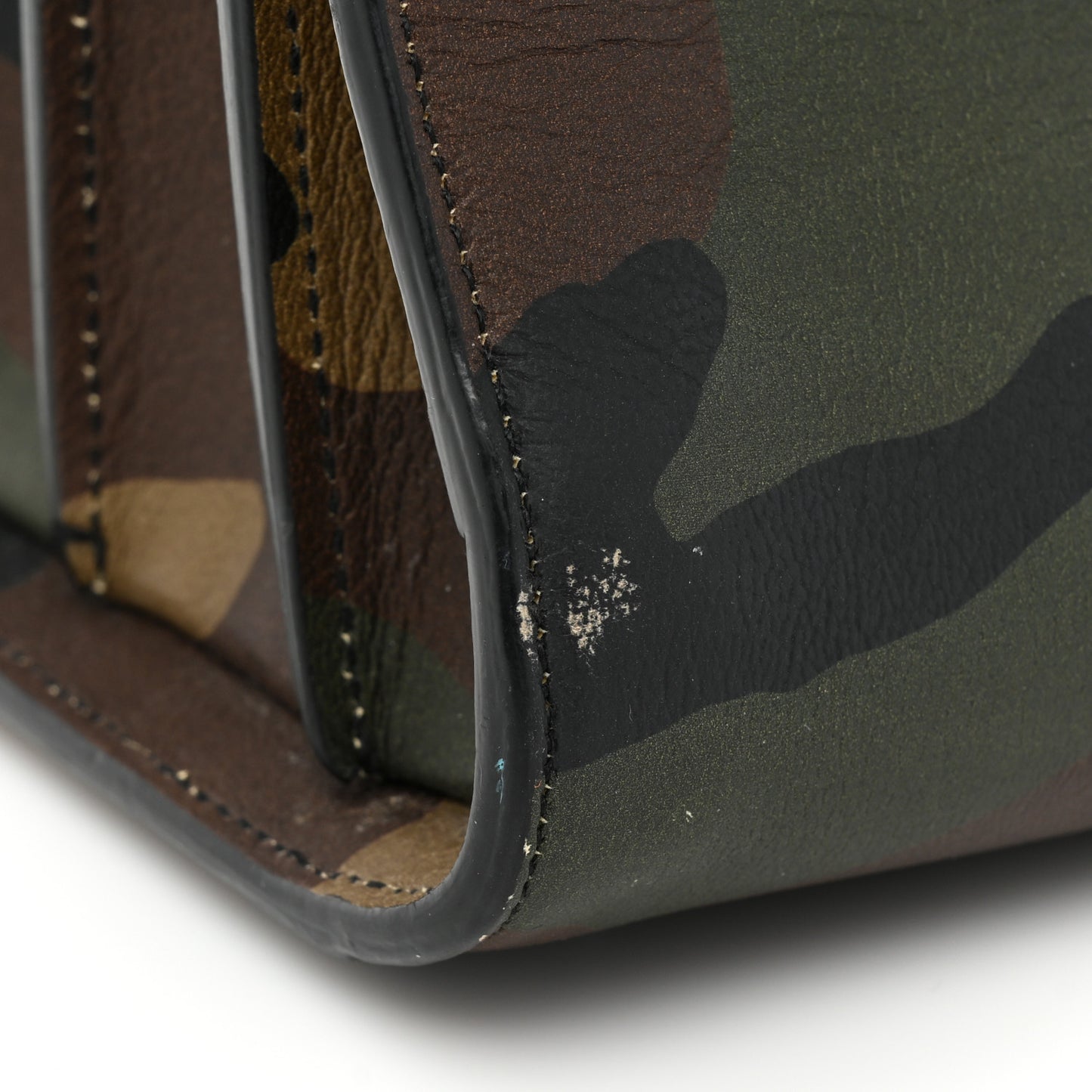 Calfskin Camouflage Small Sac De Jour Kaki Black