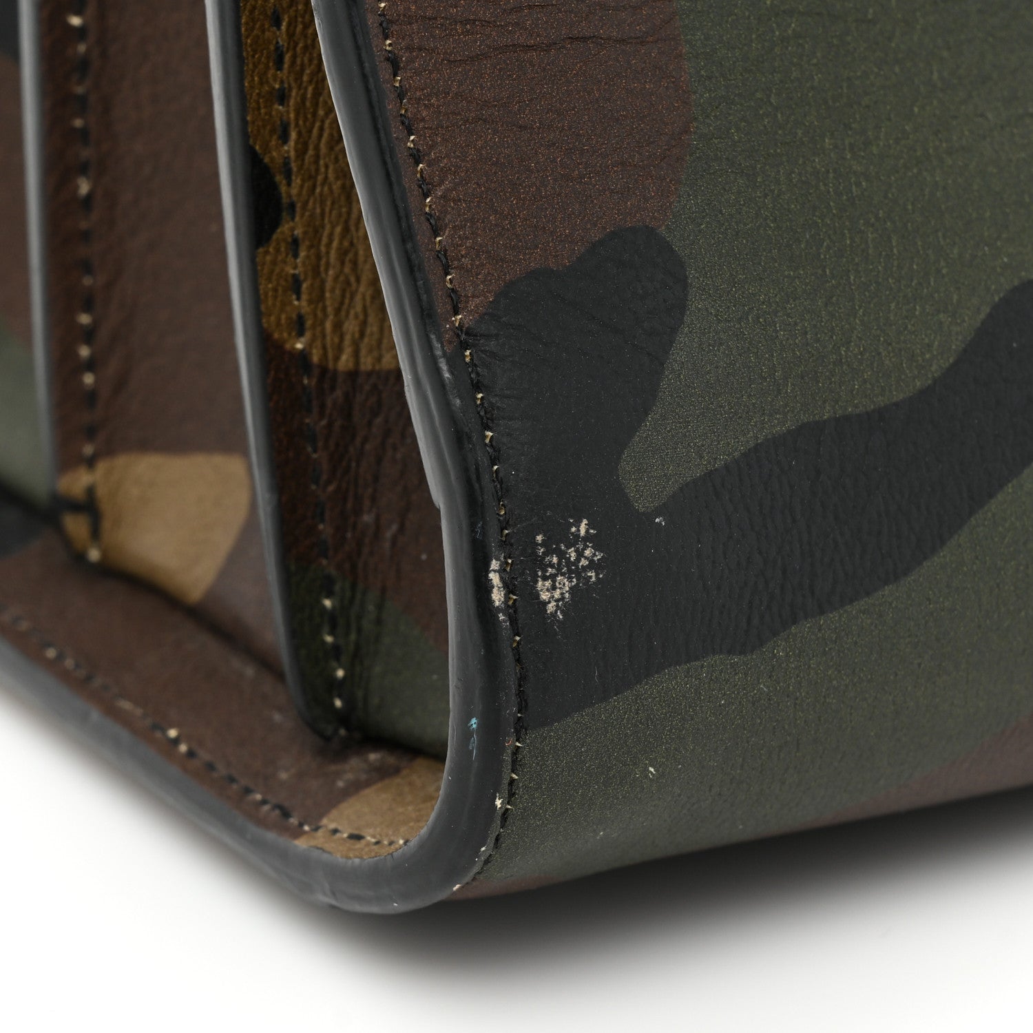 Saint Laurent Calfskin Camouflage Small Sac De Jour Kaki Black 20 of 21