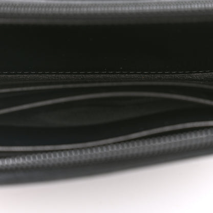 Prada Soft Calf Zip Around Wallet Black 6 of 10