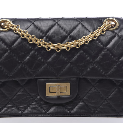 Chanel Aged Calfskin Quilted 2.55 Reissue Mini Flap Black 10 of 11