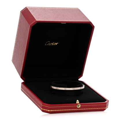 Cartier 18K White Gold Small LOVE Bracelet 17 4 of 4
