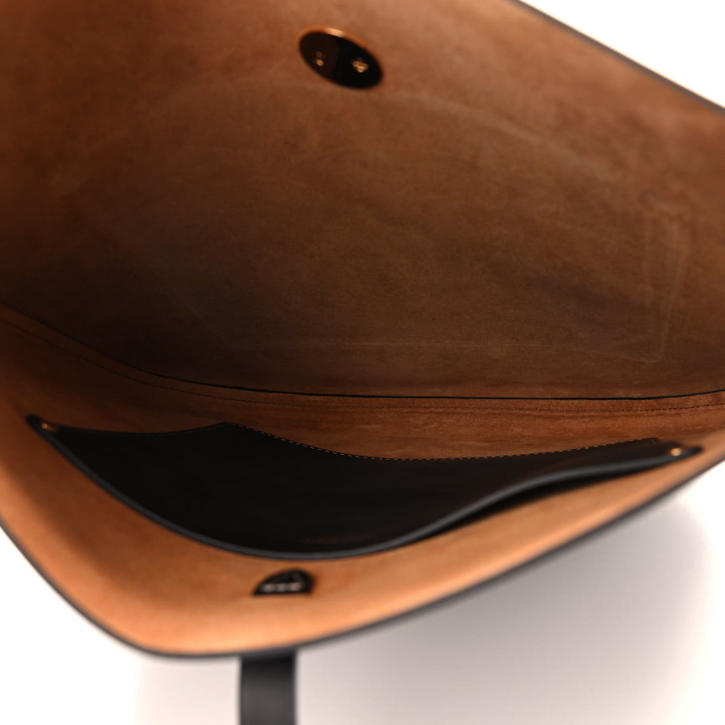 Calfskin TB Anne Shoulder Bag Black White