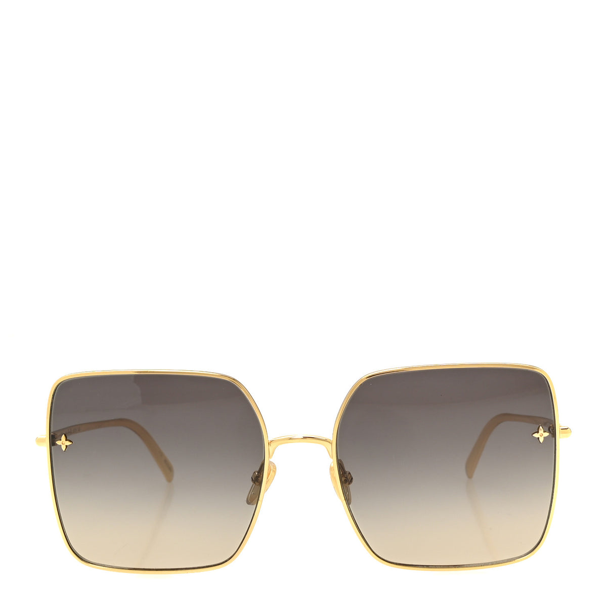 Metal LV Square Charm Sunglasses Z1718U Black