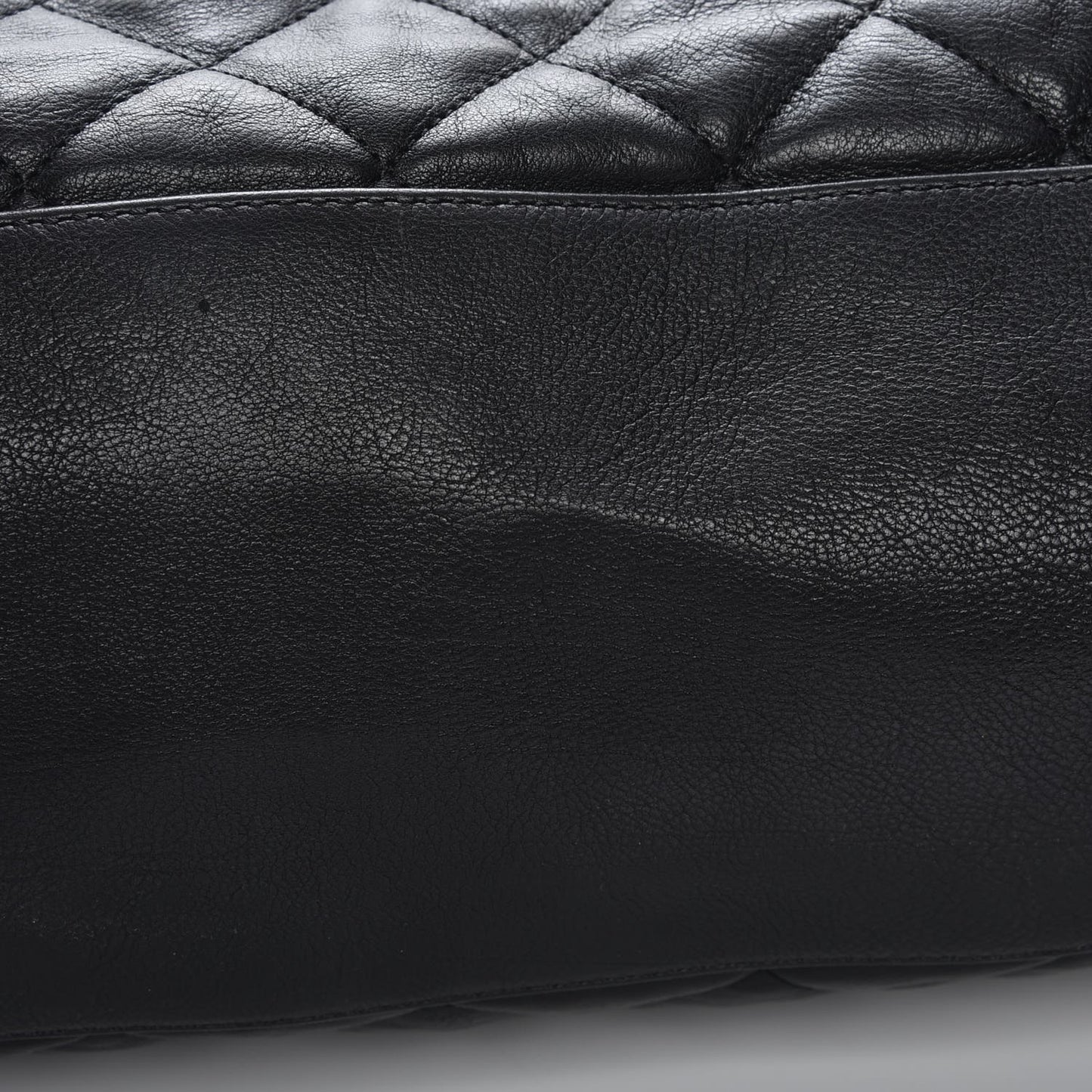 Calfskin Quilted Large Chain Me Hobo Black