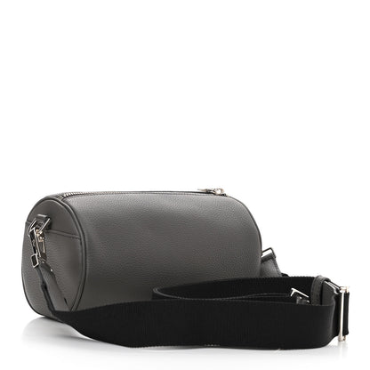 Christian Dior HOMME Grained Calfskin Mens Roller Pouch Grey 2 of 8