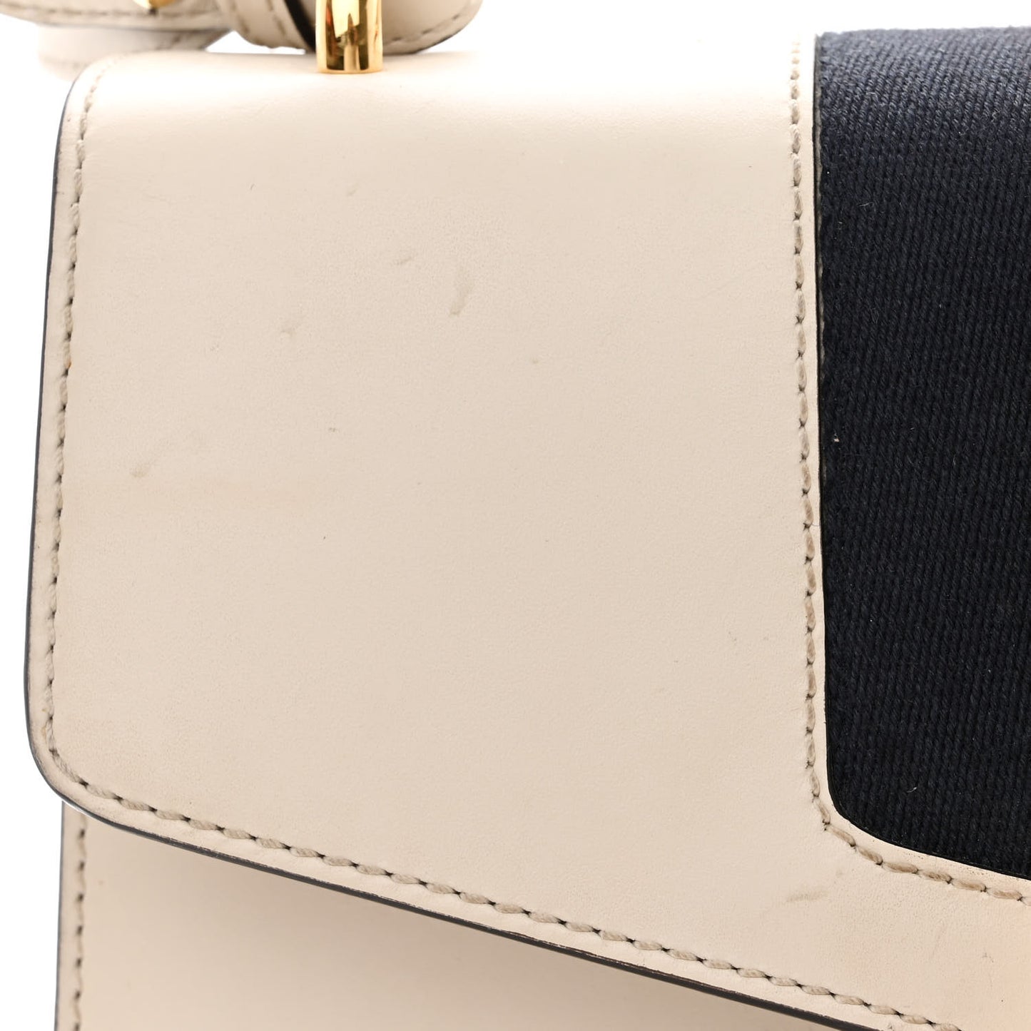 Calfskin Small Sylvie Shoulder Bag Off White