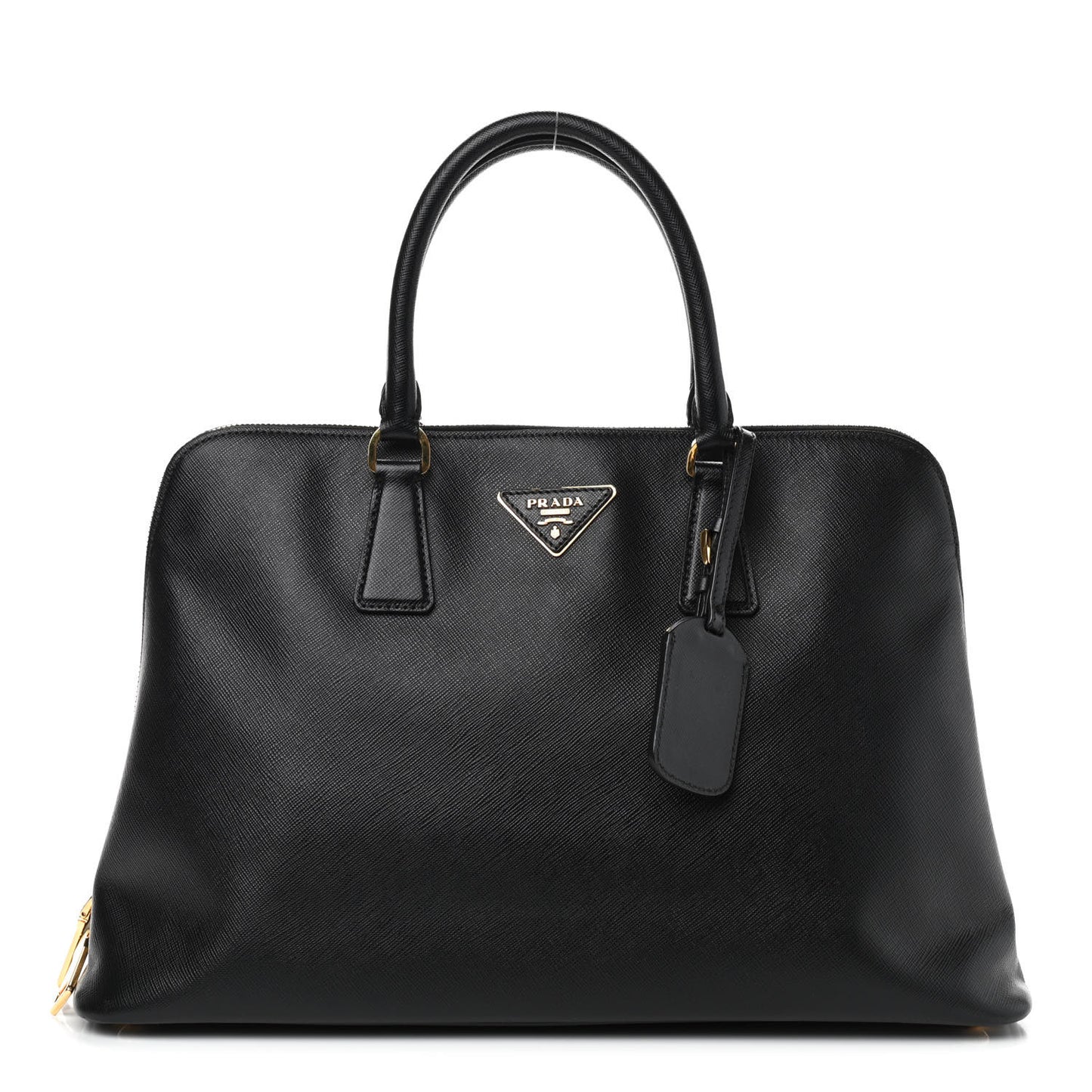 Saffiano Lux Large Promenade Tote Black