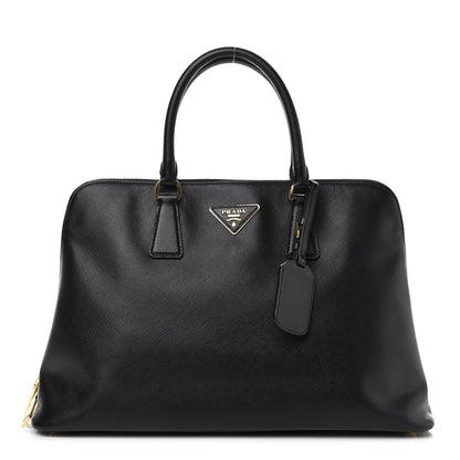 Prada Saffiano Lux Large Promenade Tote Black 1 of 8