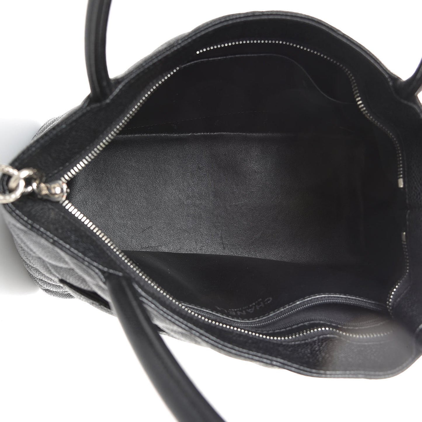 Caviar Quilted Medallion Tote Black