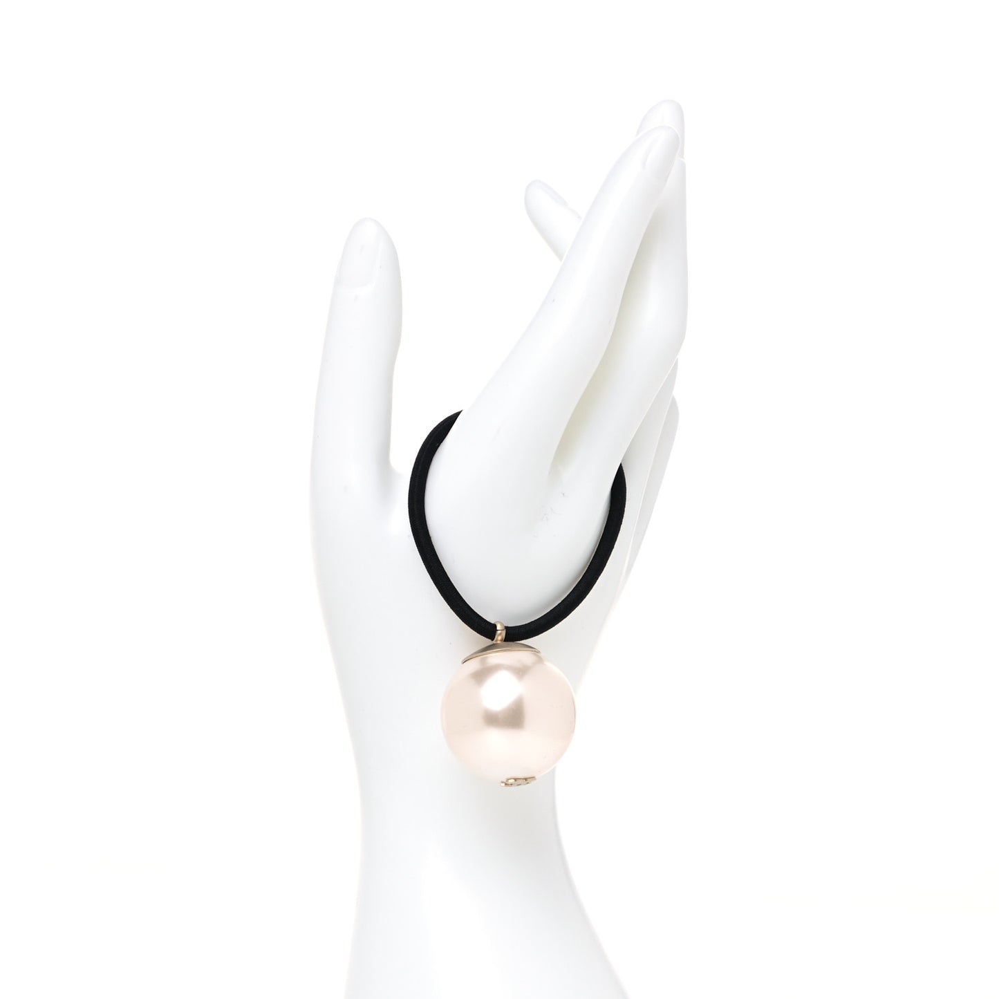 Pearl CC Hair Tie Black White