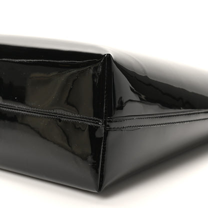 Saint Laurent Patent Calfskin Rendez-Vous Hobo Black 10 of 10