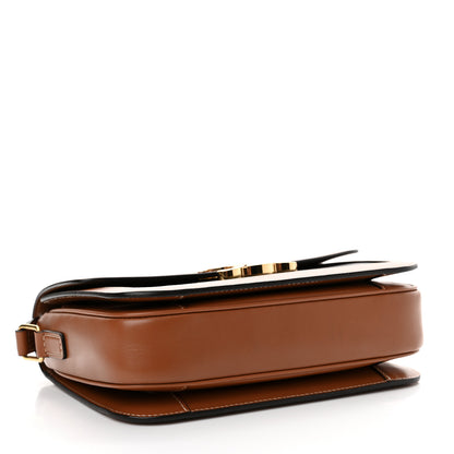 Celine Triomphe Canvas Calfskin Medium Triomphe Bag Tan 4 of 12