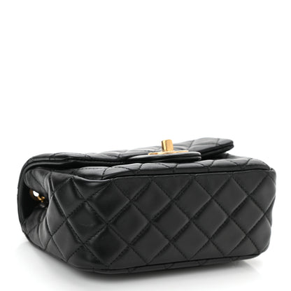 Chanel Lambskin Quilted Mini Pearl Crush Flap Black 4 of 11