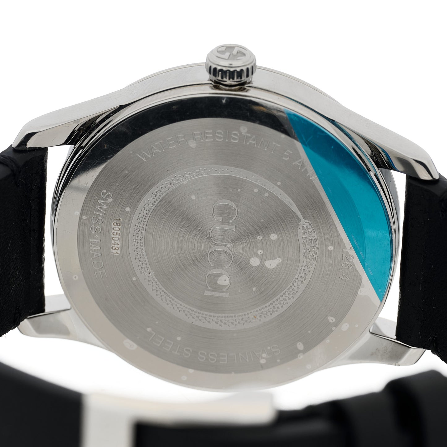 Stainless Steel Calfskin 38mm G-Timeless Bee Quartz Watch Black