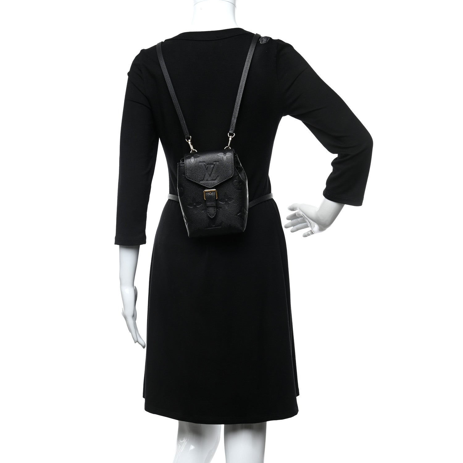 Louis Vuitton Empreinte Monogram Giant Tiny Backpack Black 2 of 9