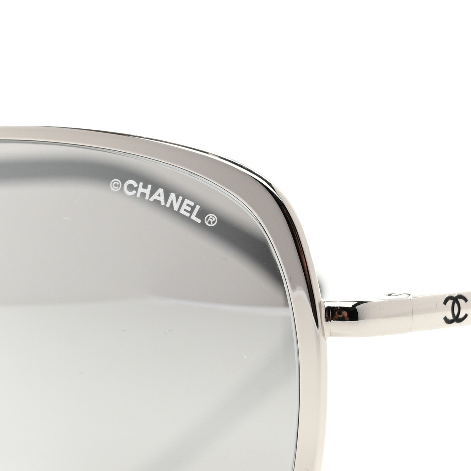 Chanel Pilot Summer Aviator Sunglasses 4223 Silver 7 of 8