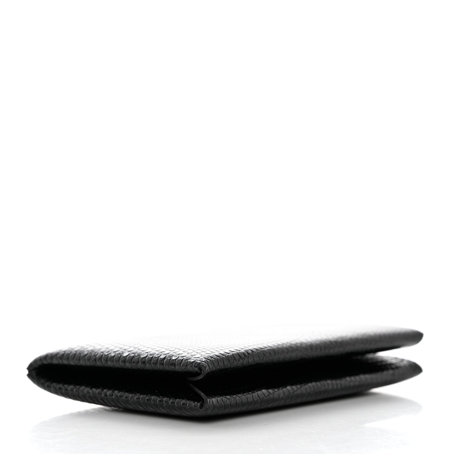 Hermes Lizard Calvi Card Case Black 4 of 8