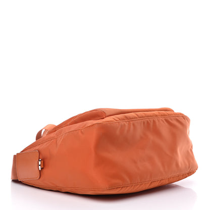 Prada Nylon Vela Flat Messenger Bag Papaya 4 of 13