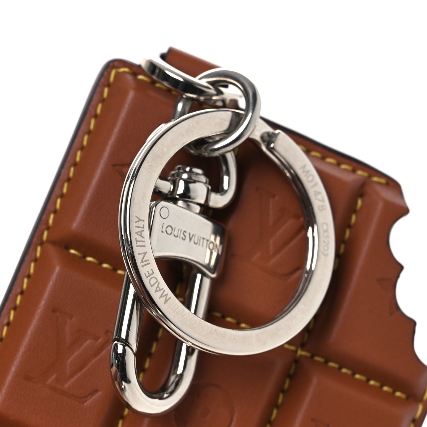 Monogram LV Chocolate Bar Bag Charm Key Holder