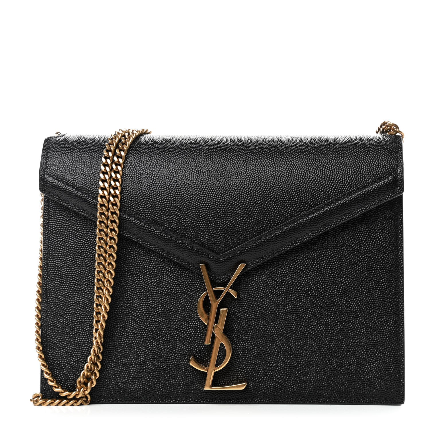 Saint Laurent Grain De Poudre Monogram Cassandra Clasp Bag Black Rouge Legion 1 of 10
