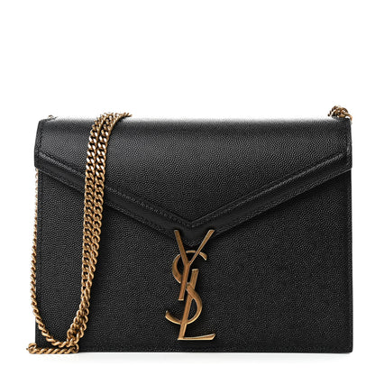 Saint Laurent Grain De Poudre Monogram Cassandra Clasp Bag Black Rouge Legion 1 of 10