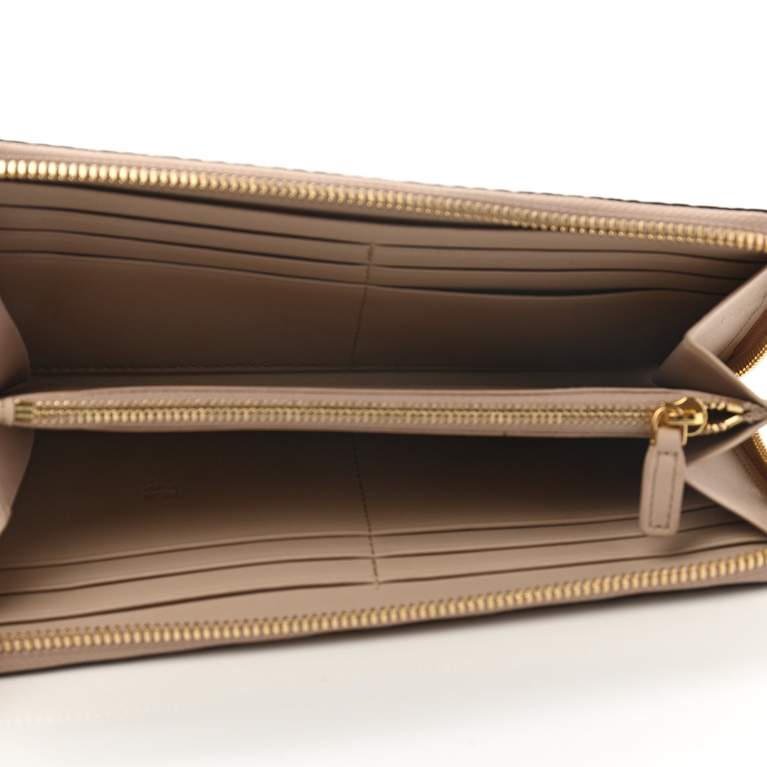 MCM Visetos Large Zip Around Wallet Beige 5 of 7