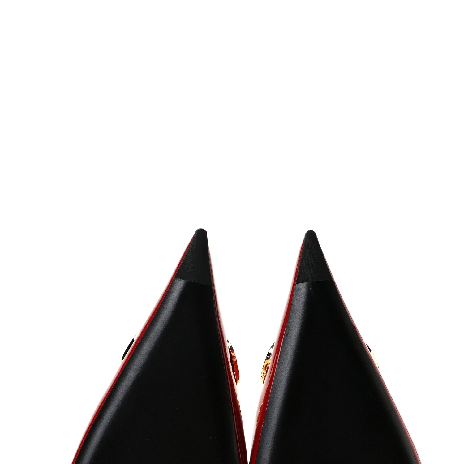 Balenciaga Patent BB Knife Pointy Toe Slingback Flats 39 Rouge Cardinal 8 of 11