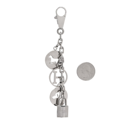 Hermes Palladium Breloque Bag Charm Silver 2 of 3