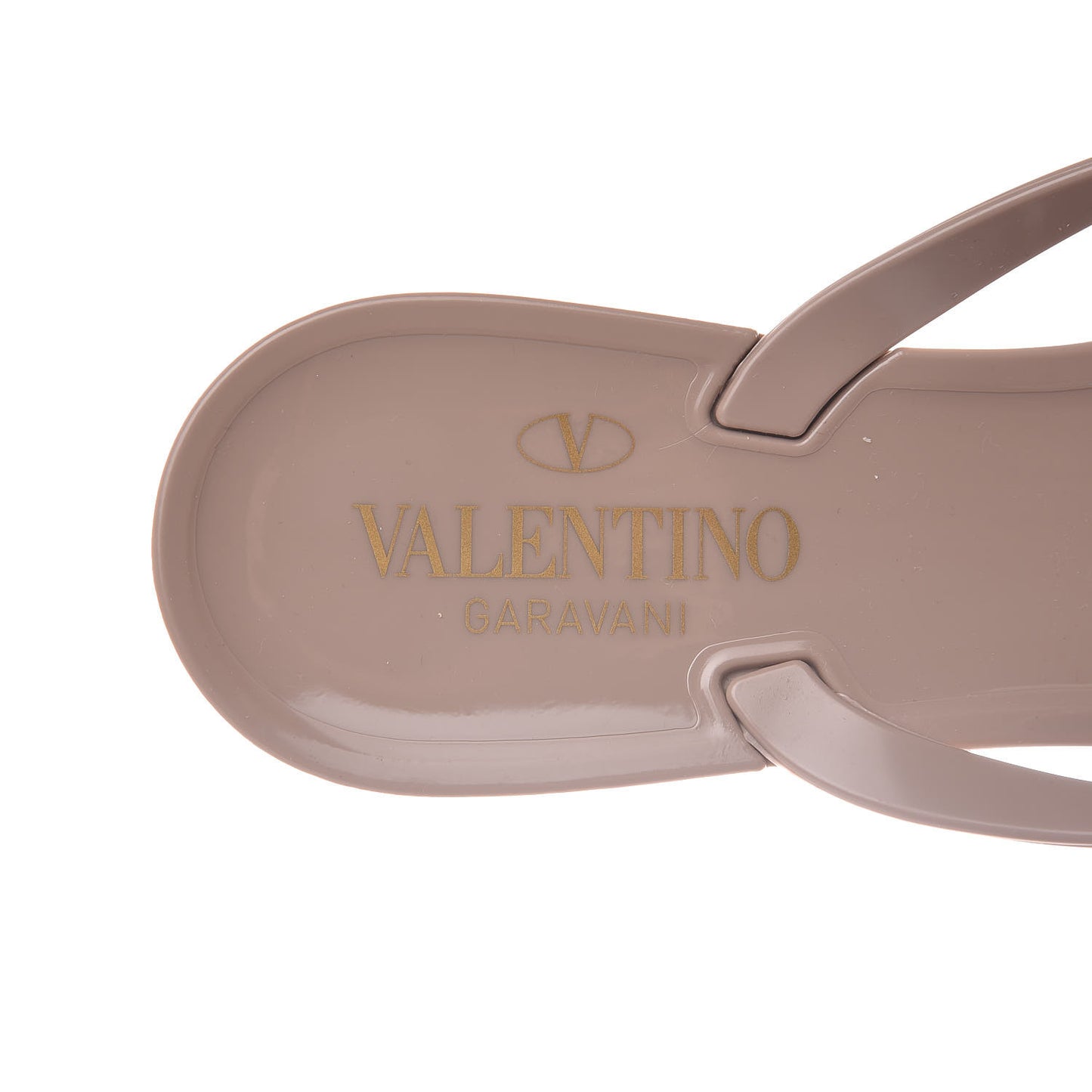 PVC Jelly Rockstud Bow Thong Sandals 38 Poudre