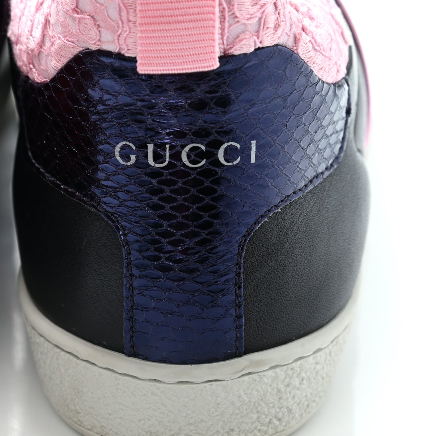Calfskin Lace Ayers Sylvie Web Womens New Ace High Top Sneakers 39 Black