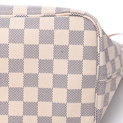 Louis Vuitton Damier Azur Neo Neverfull MM Rose Ballerine 9 of 15