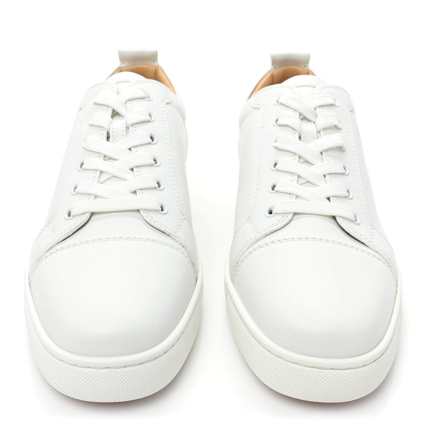 Calfskin Mens Louis Junior Flat Sneakers 44.5 White