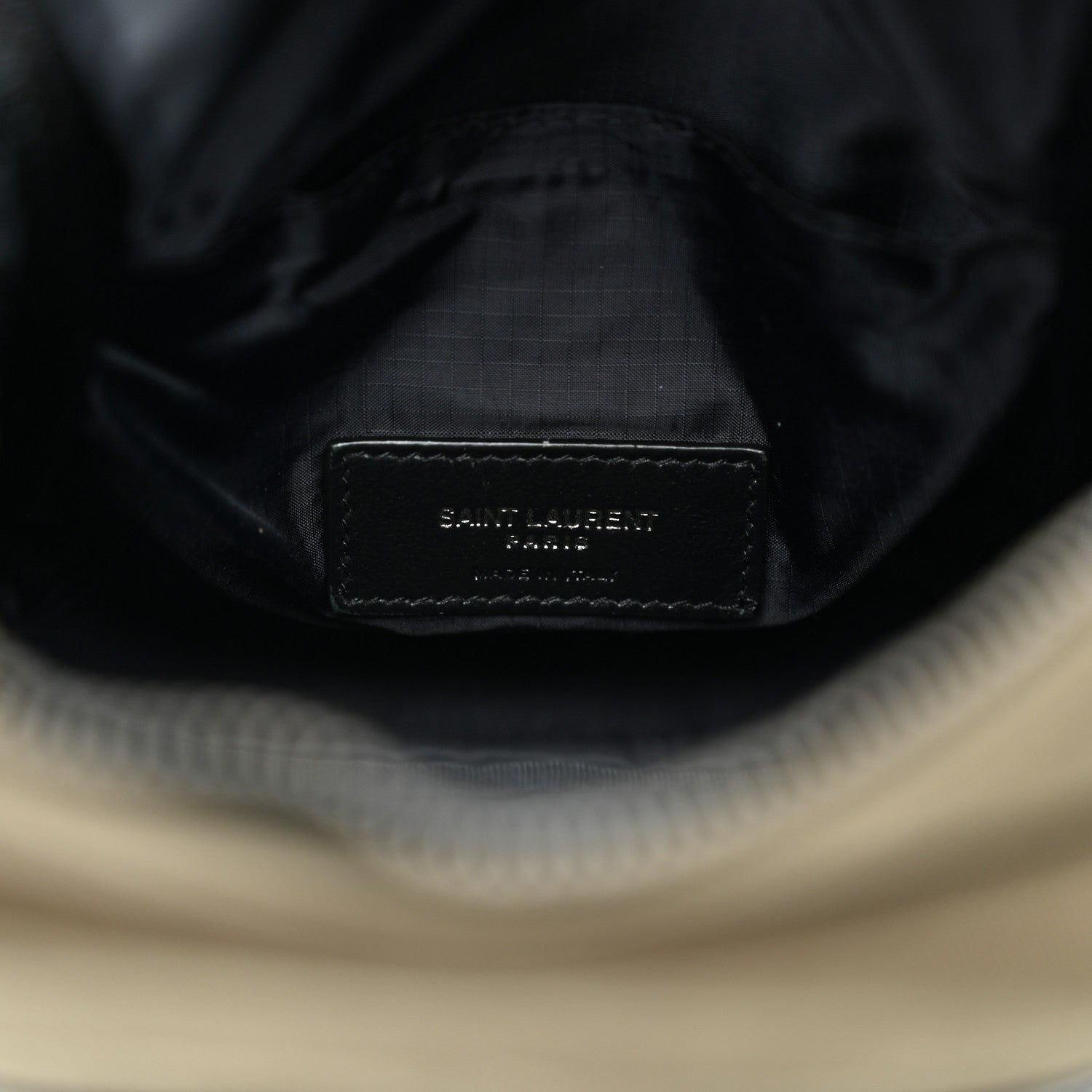Saint Laurent Canvas Calfskin Sid Messenger Bag Kaki Face Black 6 of 13