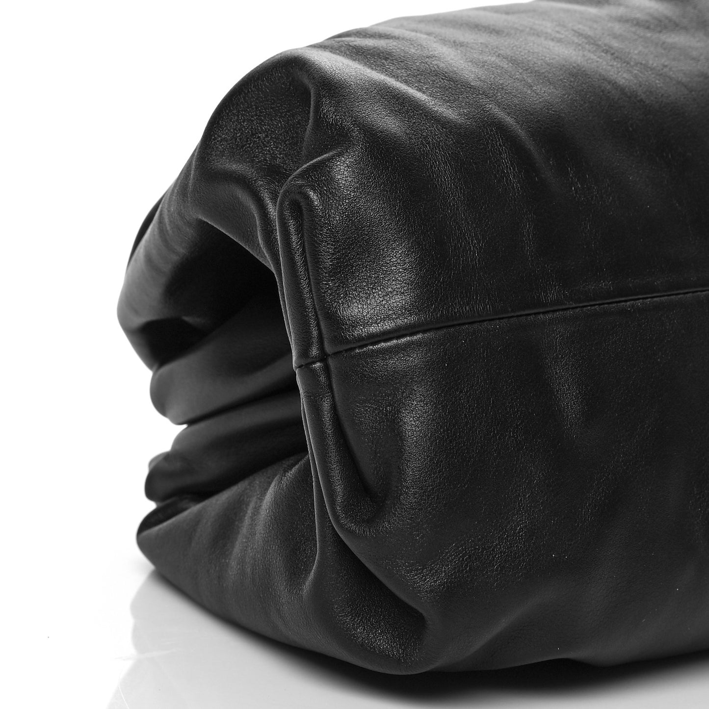 Smooth Butter Calf The Pouch Oversized Clutch Black