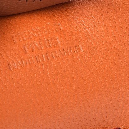 Hermes Milo Lambskin Grigri Rodeo Horse Bag Charm PM Orange Bougainvillea Gold Flamingo 4 of 5
