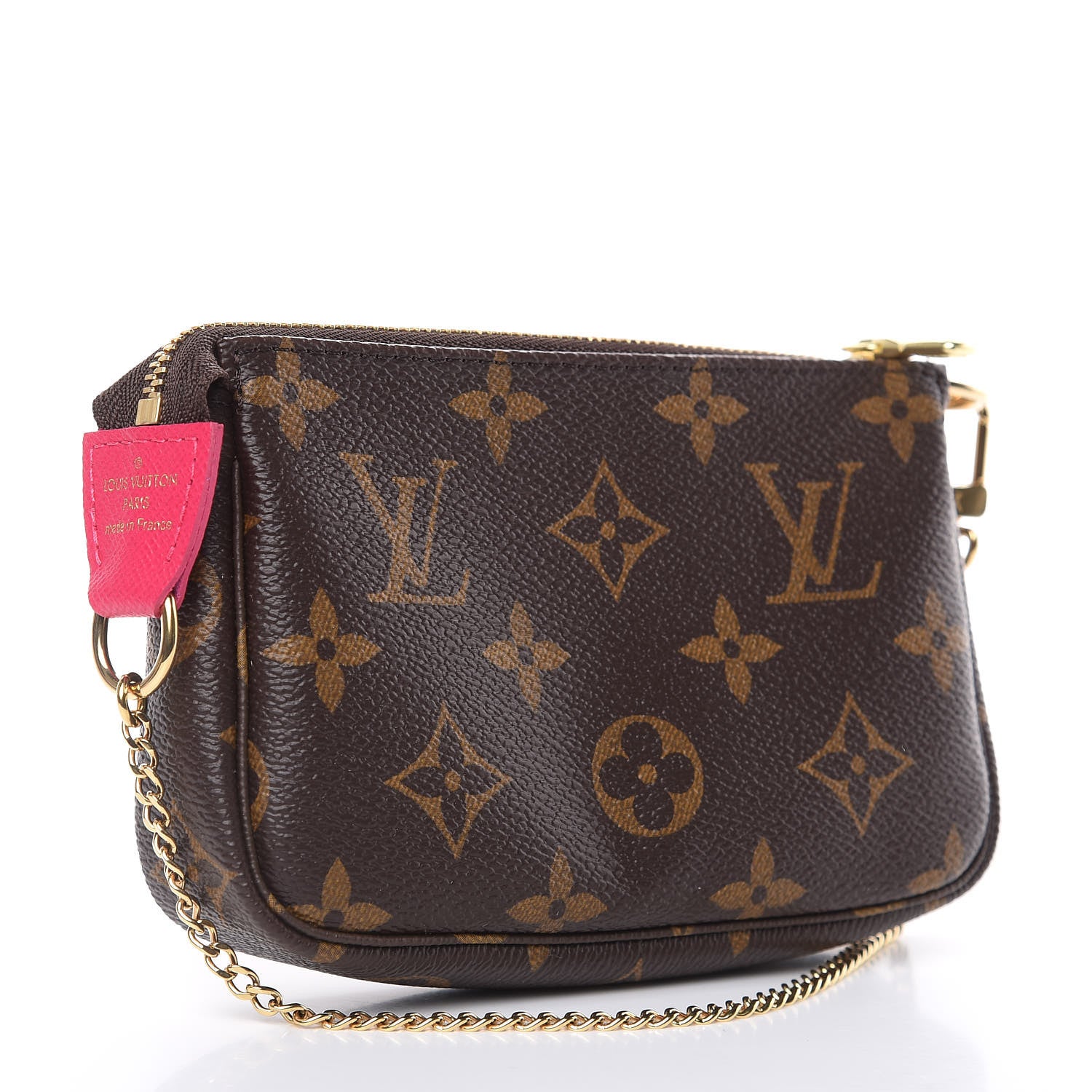 Louis Vuitton Monogram 2019 Christmas Animation Mini Courchevel Pochette Accessories Fuchsia 3 of 9