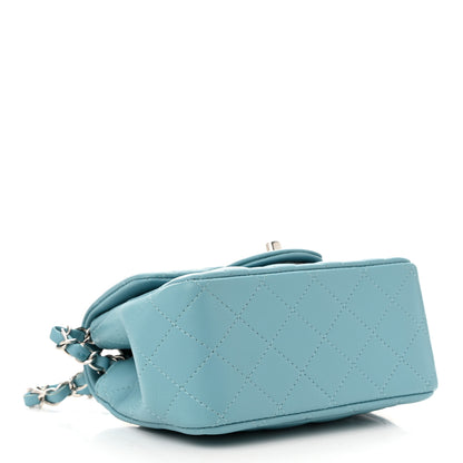 Chanel Lambskin Quilted Mini Square Flap Light Blue 4 of 11
