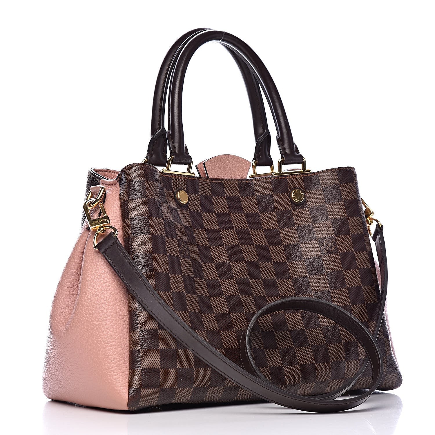 Louis Vuitton Damier Ebene Cuir Taurillon Brittany Magnolia 3 of 9