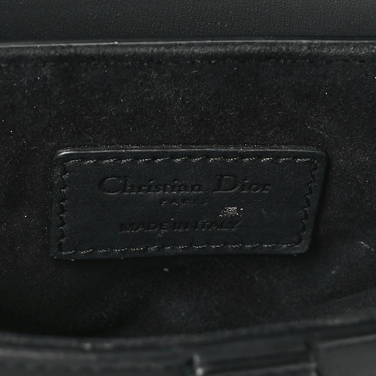 Christian Dior Ultra Matte Calfskin Mini Saddle Bag Black 6 of 11
