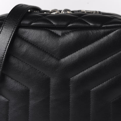 Saint Laurent Calfskin Y Quilted Monogram Small Loulou Bowling Bag Black 9 of 9