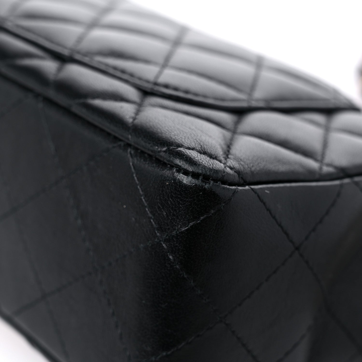 Chanel Lambskin Quilted Mini Rectangular Flap Black 11 of 12
