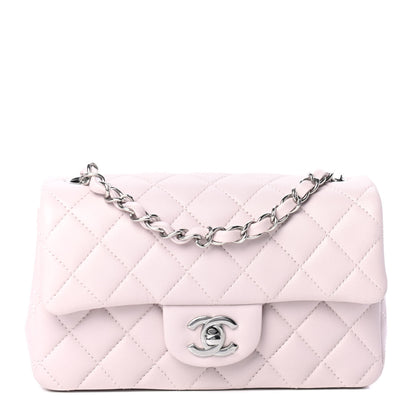 Chanel Lambskin Quilted Mini Rectangular Flap Light Purple 1 of 4