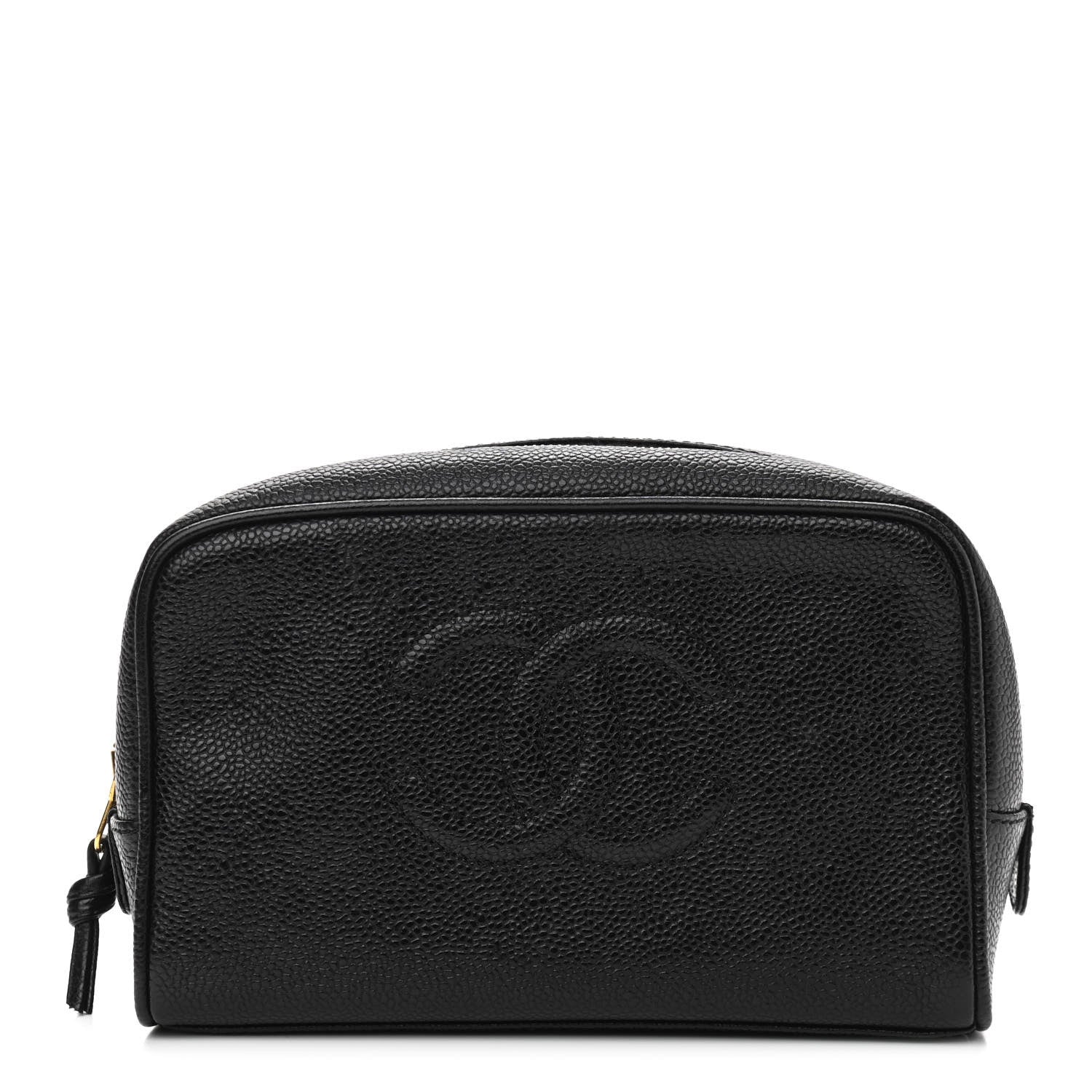 Chanel Caviar Timeless CC Cosmetic Pouch Bag Black 1 of 7