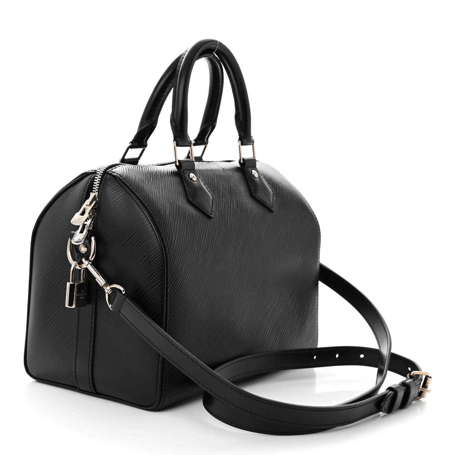 Louis Vuitton Epi Speedy Bandouliere 25 Black 3 of 9