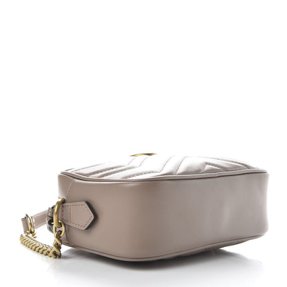 Gucci Calfskin Matelasse Mini GG Marmont Chain Shoulder Bag Porcelain Rose 4 of 10